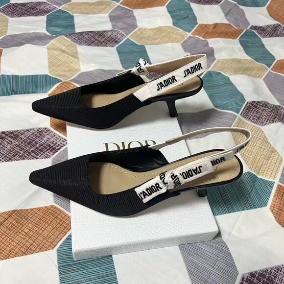Dior Black Slingback Heels - Picture 4 of 5